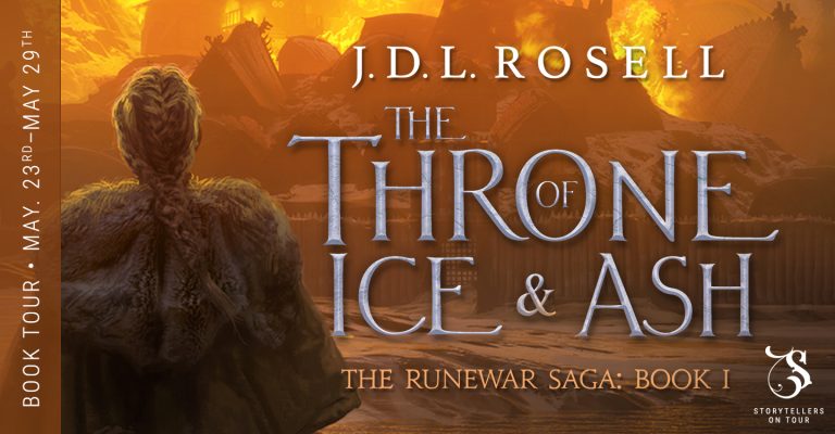 The Throne of Ice & Ash by J.D.L. Rosell tour banner